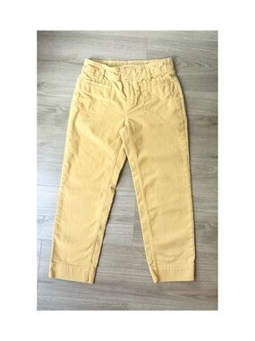 LOFT Yellow Cropped Pants